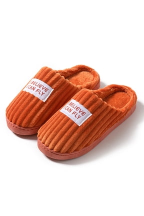 Womens Slippers Platform Slip on Shoes Fashion Winter Furry Lined Fuzzy House Slippers
