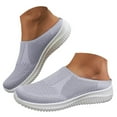 thumbnail image 1 of IUJSOY Womens Sneakers Slip on Slippers Soft Sole Mules Fashion Walking Shoes Backless Slip on Shoes, 1 of 8