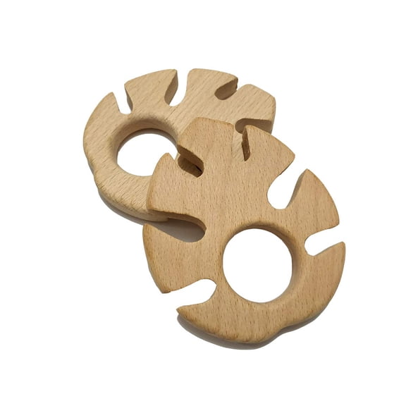 IULAVP 10 Pcs Beech Wood Leaf Decorations, Banana Leaf Shape Wooden Craft Pieces with Natural Grain for Painting, Tabletop Displays, Party Dcor and DIY Projects