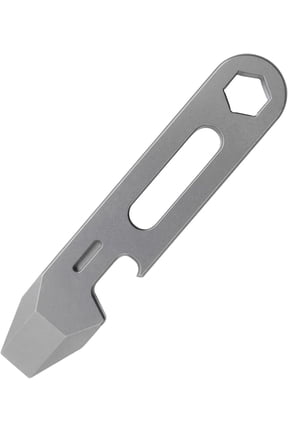 4-in-1 Titanium Pry Bar Multitool with Bottle Opener, Hex Wrench & Ruler, Keychain Pocket Pry Tool for Everyday Carry, Camping & Outdoor Gear High Strength and Excellent Resistance to Rust
