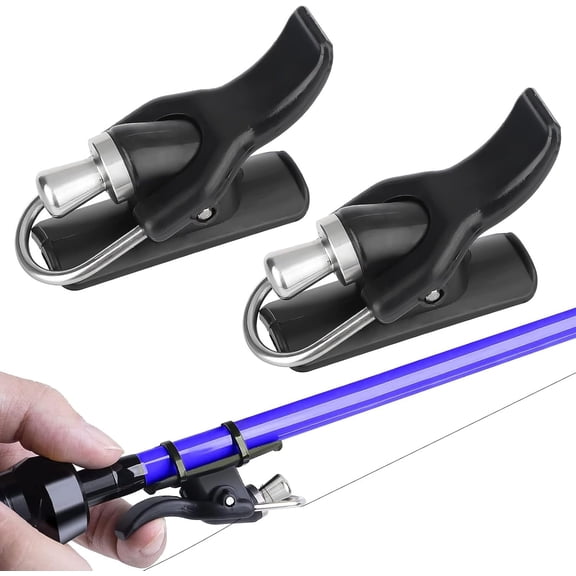 IULAVP 4PCS Surf Fishing Rod Bait Launcher Cannon, Long Distance Casting Trigger for Fixed Spool Reels, Bionic Thumb Finger Protector for Beach Surf Anglers