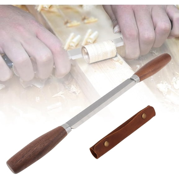 IULAVP Draw Knife Wood Caving Tool, 5.66" Woodworking Strainght Shape Knife Woods Debarking Tool Trimming Knife Wood Chisels Draw Knife, Whittling