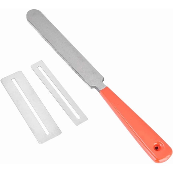 IULAVP Fret End Dressing File, Guitar File Tool Guitar Fret Crowning File Stainless Steel Guitar Fret File Guitar Fingerboard Protector Kit for Rounding Shaping and Deburring