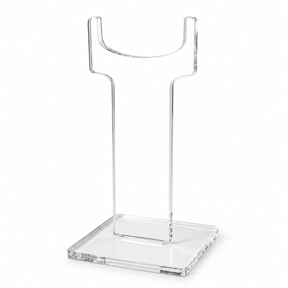 IULAVP Gun Display Stand Acrylic Rifle Holder Clear Gun Stand with Stable Base, 8 in Firearm Display Rack for Rifle, Shotgun, Airsoft, Toy Gun, Home and Store Display