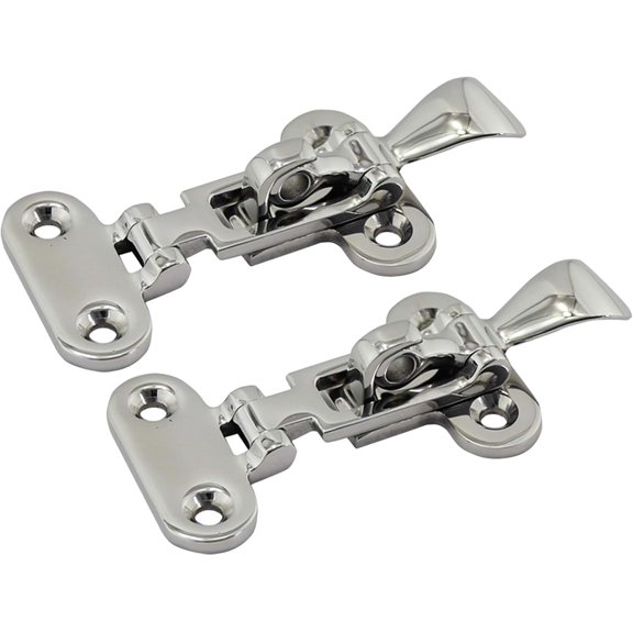 IULAVP Heavy Duty 316 Stainless Steel Anti-Rattle Lockable Hold Down CLAMP Latch Locker Hatch Hardware, Maximum Corrosion Resistance and Durability Beautiful Polished