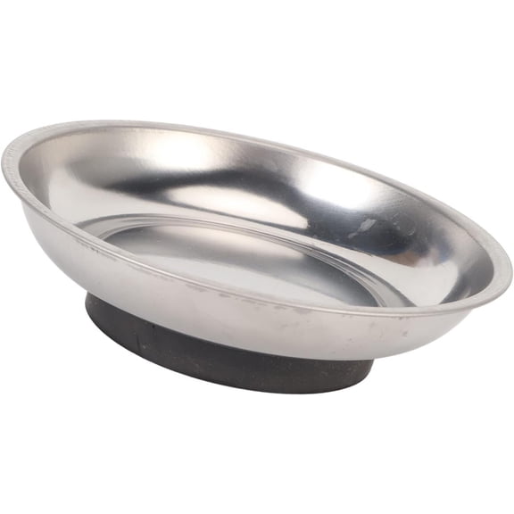IULAVP Magnetic Pin Dish & Sewing Bowl, 4.3 Inch Round Stainless Steel with Strong Magnet for Needle, Pin Storage and Craft Organization