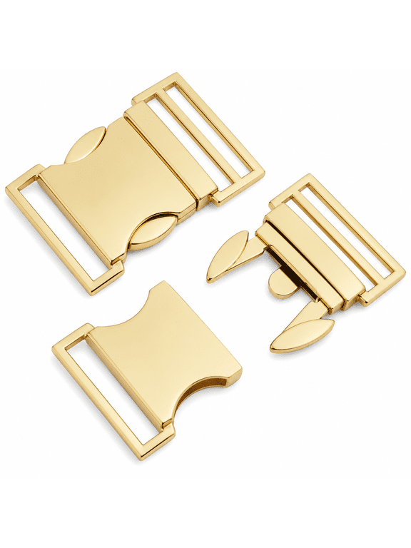 Metal Side Release Buckle, 5 Pcs Adjustable Quick Release Buckles for 25mm Strap Webbing, Sewing DIY Accessories for Bags, Belts, Backpacks, Pet Collars and Crafts