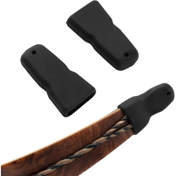IULAVP Recurve Bow Tip Protector Longbow Tip Guard Archery Silicon Recurve Tip Protection Hunting Accessories for Protecting Against Wear and Damage (2 Pack)