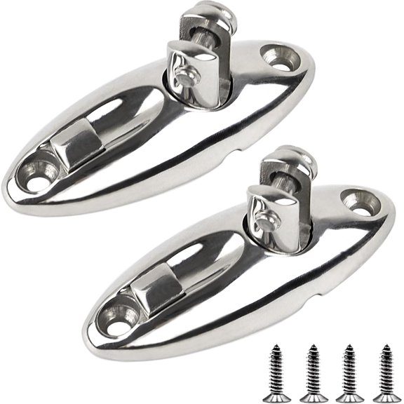 IULAVP top Deck Hinge 316 Stainless Steel Top Hardware Deck Side Mount Quick Release Fittings Marine Top Parts for Boats with Screws