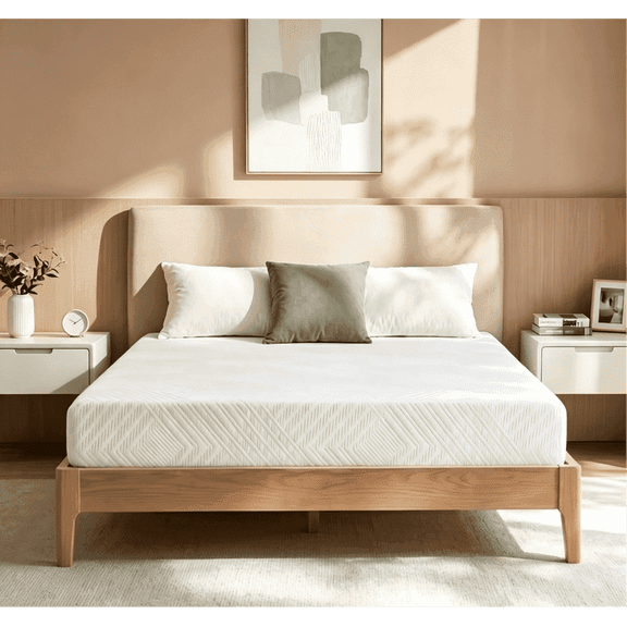 IULULU 12 Inch Gel Memory Foam Mattress, Full Size Mattress with Graphene Cooling Cover, Fiberglass-Free, Medium-Firm, Bed in a Box
