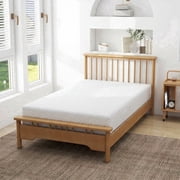 IULULU 6 Inch Gel Memory Foam Mattress, Twin Size Mattress with Graphene Cooling Cover, Fiberglass-Free, Medium-Firm, Bed in a Box