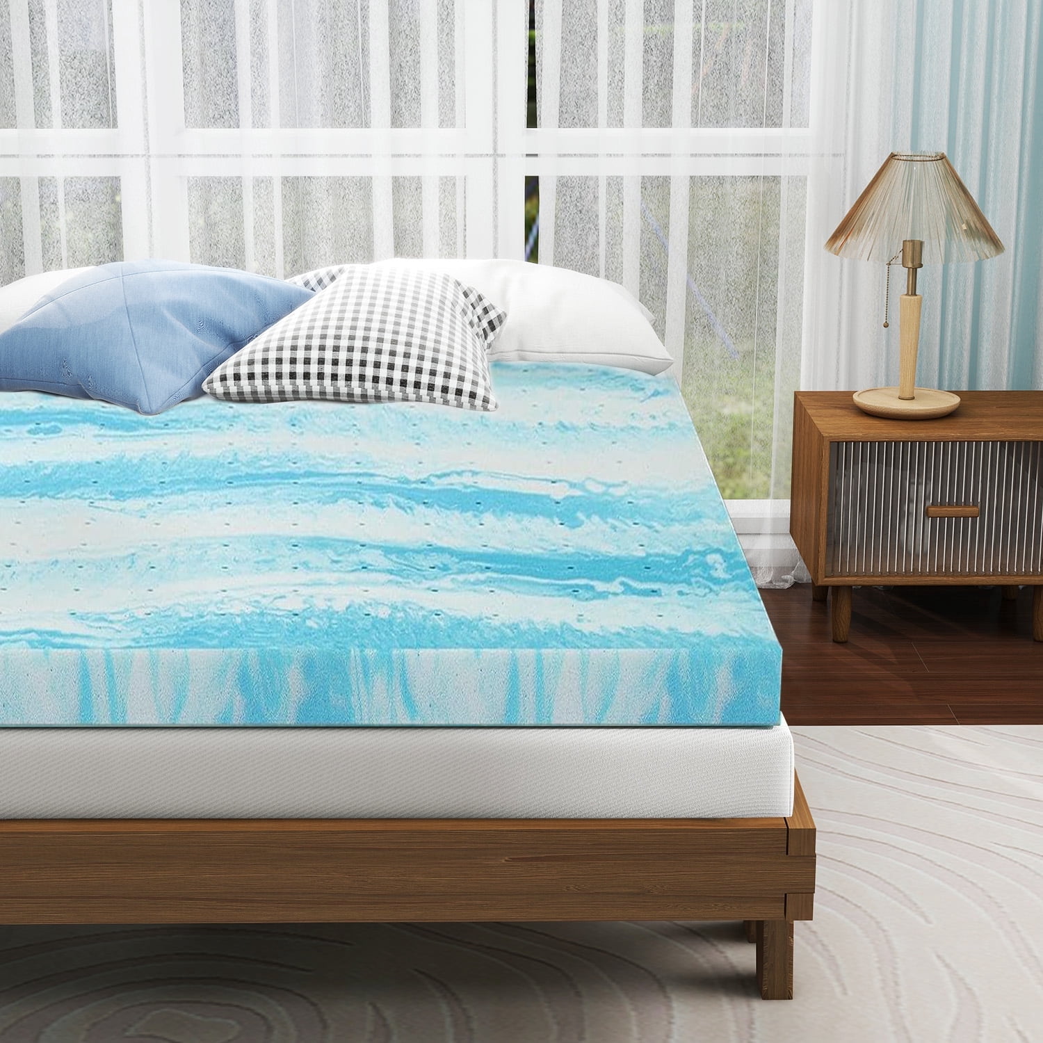 IULULU King Mattress, 8 Inch Memory Foam Mattress in a Box