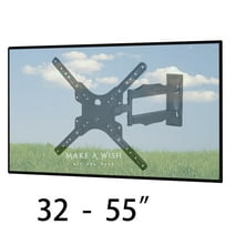 IUSU Full Motion Swivel Tilt Extension TV Wall Mount for 32-55" TVs with Max 400x400 & 88 lbs