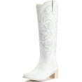 thumbnail image 1 of IUV Western Cowgirl Boots for Women Knee High Pointy Toe, 1 of 8