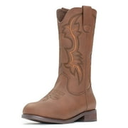 IUV Cowgirl Boots Cowboy Boots for Girls Kids Toddler Fashion Western Boots Mid Calf BootsToddler/Little Kid