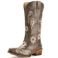 thumbnail image 1 of IUV Mid-Calf Cowgirl Boots Cowboy Western Pull-On Tabs Pointy Toe Boot,Sizes 5-11, 1 of 8