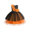 thumbnail image 1 of IUYRTFE Children Girls Formal Party Dress Princess Gown for Special Occasion Birthday Celebration Pageant Clothes Flower Girl Cute Dresses(Orange,6 Years), 1 of 9