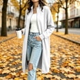 thumbnail image 1 of IUYRTFE Women Mid Length Zip Up Coat with Pockets for Winter Casual Daily Wear, 1 of 7