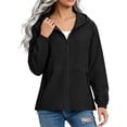 thumbnail image 1 of IUYRTFE Women Waterproof Hooded Rain Jacket Lightweight Zip Up Windbreaker for Travel Outdoor, 1 of 8