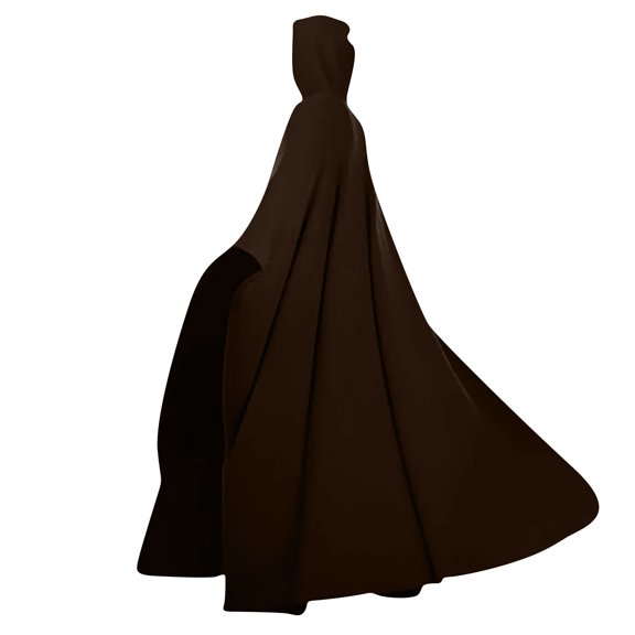 IUYRTFE Women's Hooded Cloak Cape 100% Cotton Adult Unisex Halloween Costume Robe for Cosplay Party