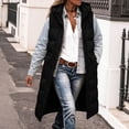 thumbnail image 1 of IUYRTFE Women's Long Hooded Puffer Vest with Pockets Full Zip Sleeveless Winter Coat, 1 of 8