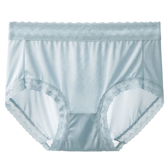 IUYRTFE Women's Seamless Ice Silk Briefs, 100% Polyester Breathable Low Rise Panties