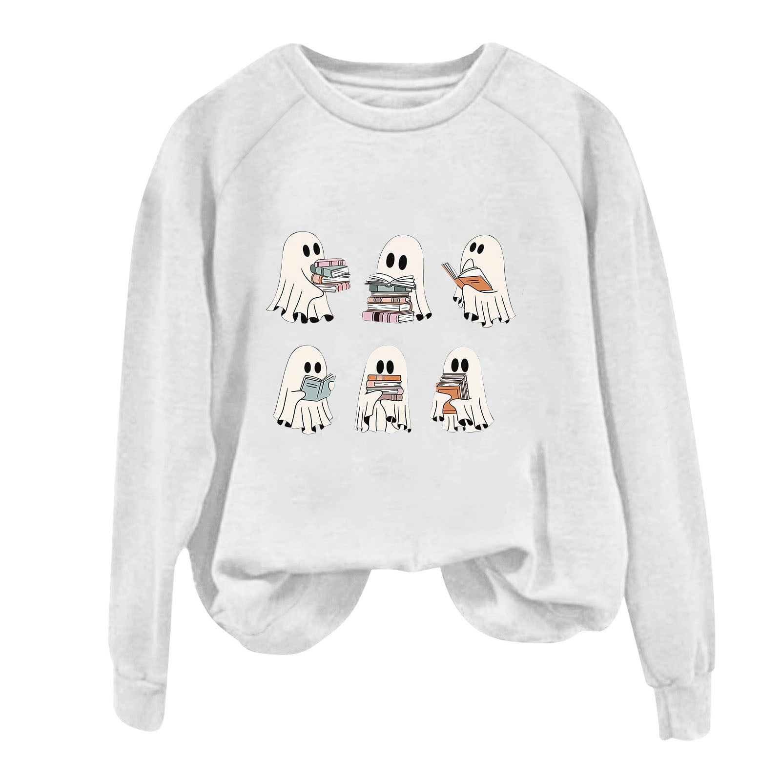 IUZSOKIL Halloween Sweatshirts for Women Plus Size Funny Novelty