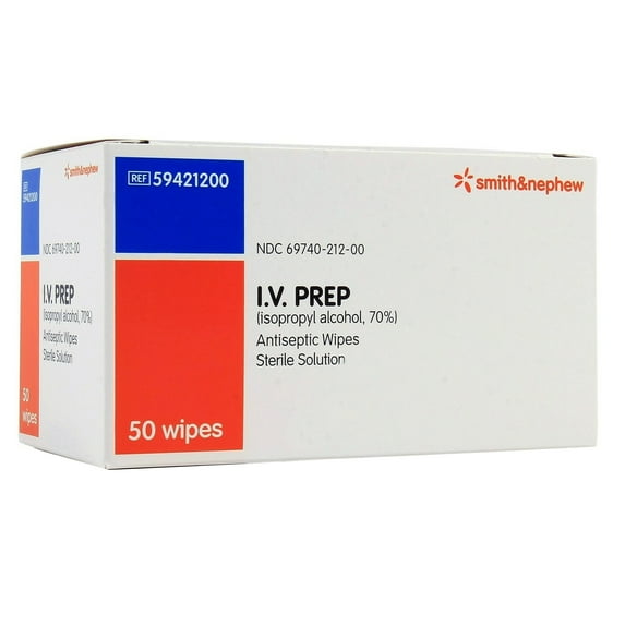 IV PREP Alcohol Prep Pad Sterile 50 per Box 59421200