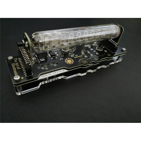 IV18 Fluorescent Tube Clock Art Creativity Science And Technology Ornaments DIY Fluorescent Tube Clock