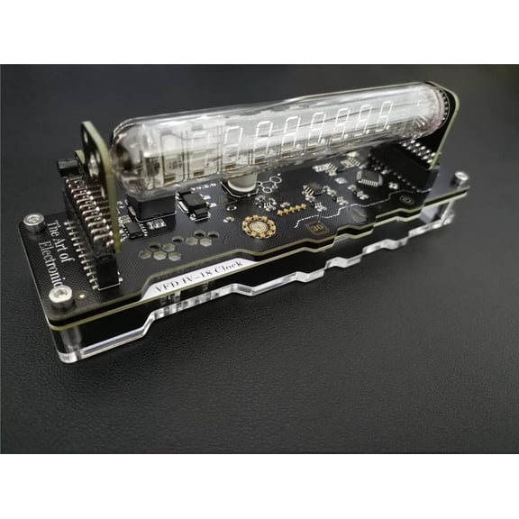 IV18 Fluorescent Tube Clock Art Creativity Science And Technology Ornaments DIY Fluorescent Tube Clock