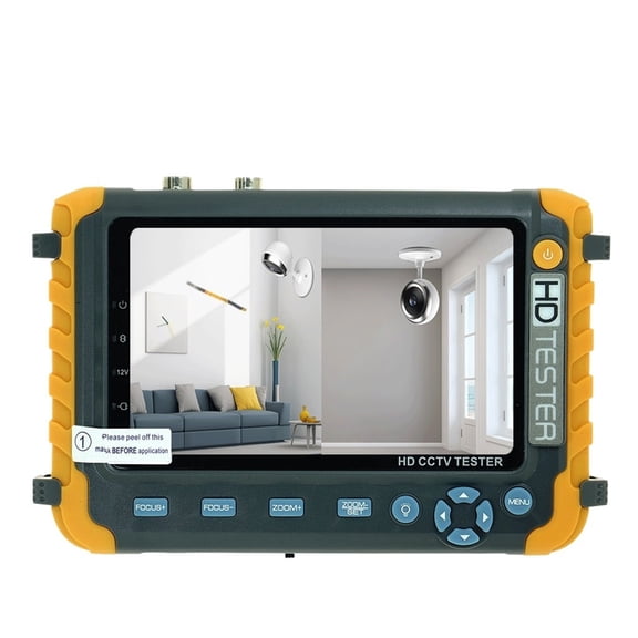 IV8W CCTV Camera Tester Monitor 8MP ADH CVI TVI CVBS 4 Ins 1 Cameras HD Coaxial Tester DC12V Output Power CCTV Tester Test Tool ,Cable Testing