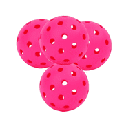 IVASKY Sports Indoor Outdoor Play Pickleball 40 Hole,4 Pack - USAPA Approved, Pink
