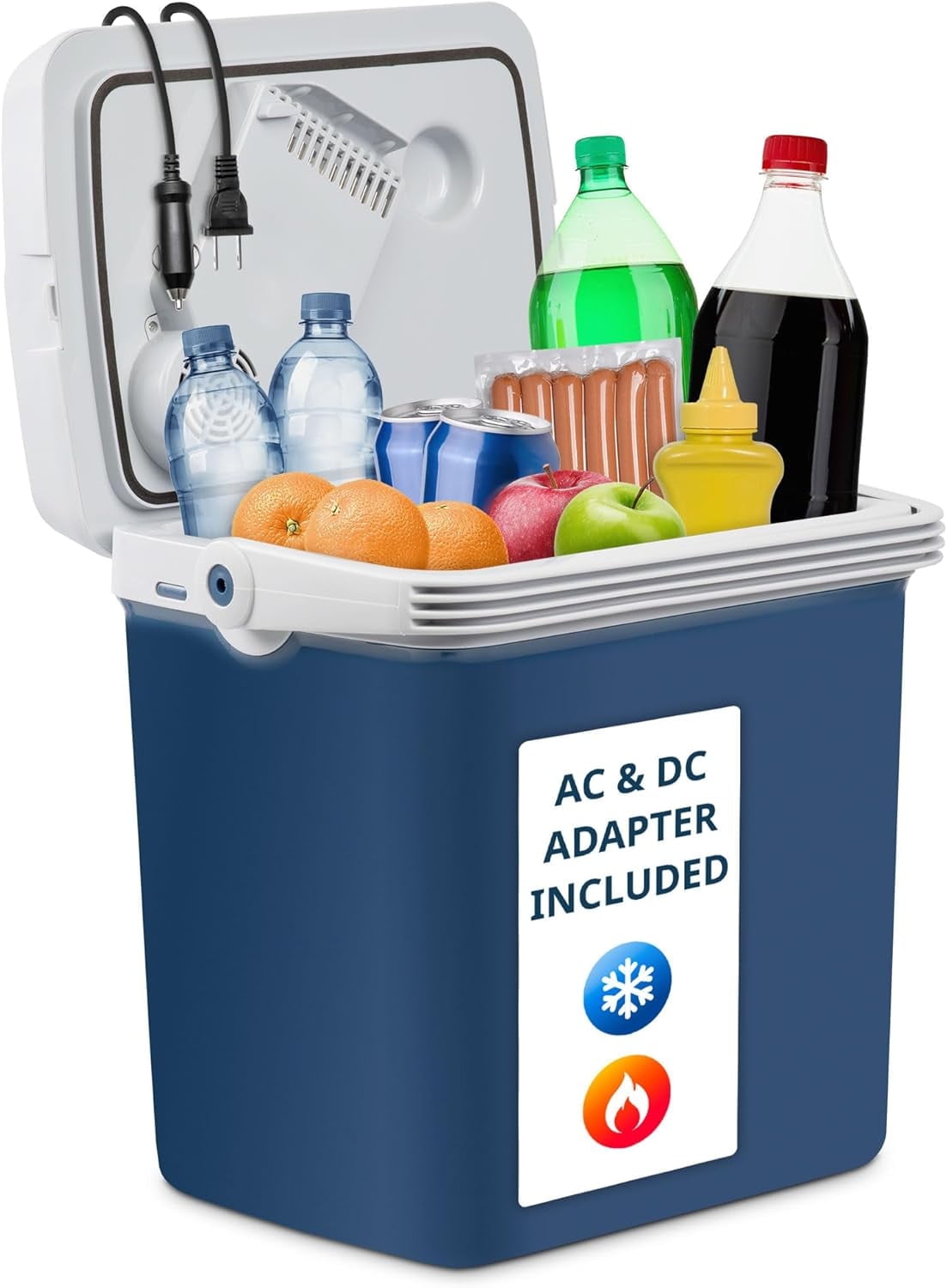 暑さ対策・冷却グッズ AC360 Li-ion Battery & AC370 Fan Unit Ivation 27 Qt Electric Mini Car Refrigerator, Cooler & Warmer