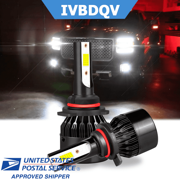 IVBDQV 9012 High&Low Light for GMC Sierra 1500 2014-2015 LED Headlight Bulbs 6000K White 2pcs