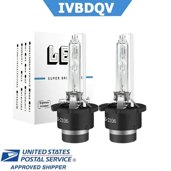 IVBDQV D2S HID Headlight Xenon Bulbs for Nissan Murano 2009-2010 High/Low Beam,Pack of 2