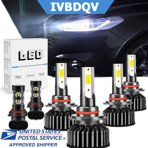 IVBDQV For Chevy Colorado 2009-2012
LED Headlight 9005 9006 High/Low Beam 9145 Fog beam 6x Bulbs