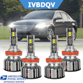 thumbnail image 1 of IVBDQV For Chevy Malibu 2008-2012 LED Headlight Bulbs H11+H11 High Low Beam Kit 4Pcs 6500K White, 1 of 13