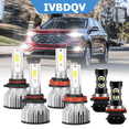 thumbnail image 1 of IVBDQV For Ford Edge 2007-2010 LED Headlights 9005 High + H11 Low Beam + H11 Fog Light Bulbs KIT 6Pcs, 1 of 14