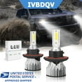 thumbnail image 1 of IVBDQV For Ford F350 Super Duty 2005-2018  LED Headlight H13/9008 High/Low Beam Bulbs 6000K Pack of 2, 1 of 11