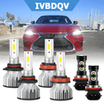 thumbnail image 1 of IVBDQV For Lexus ES350 2013-2015 LED Headlights 9005 High + H11 Low Beam + H11 Fog Light Bulbs KIT 6Pcs, 1 of 14