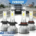 thumbnail image 1 of IVBDQV For Mitsubishi Outlander 2014-2020 Combo Kit 9005 H7 LED Headlight High Low Beam,4Pcs,6000K, 1 of 11