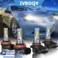 thumbnail image 1 of IVBDQV For Subaru Impreza 2008-2020 LED Headlight High/Low Beam Light Bulbs Combo Kit 4pcs, 1 of 10