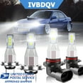 thumbnail image 1 of IVBDQV For Toyota Celica 2000-2005 4X LED Headlight High Low Beam Light Bulbs Kit 6000K, 1 of 11