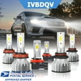 thumbnail image 1 of IVBDQV For Toyota Sienna 2011-2020 - 6x Combo LED Headlight Hi/Lo Beam + Fog Light Bulbs, 1 of 11