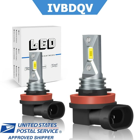 IVBDQV H11 H16 H8 LED Low Beam/Fog/Driving Light Bulbs for Honda Civic 2016 2017 2018 2019 2020