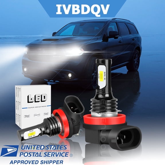 IVBDQV- H8 H11 LED Fog Light Bulbs Set For Toyota Corolla 2009-2013 Super Bright White Lamp 2Pcs