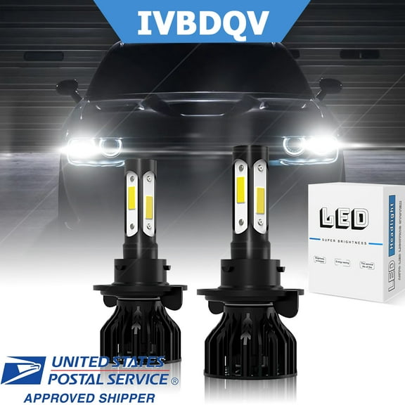 IVBDQV LED Headlight For Ford Flex 2009-2018 High/Low Dual Beam LED Headlight Bulbs Kit 2pcs