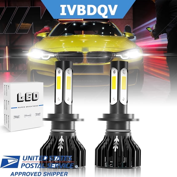 IVBDQV for Freightliner Sprinter 2500 3500 2007-2018 LED Headlights H7 High/Low Beam 6000K White