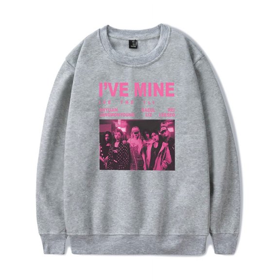 IVE MINE The 1st World Tour Merch Long Sleeve Hoodies Winter For Women/Men Crewneck Sweatshirt Streetwear Top