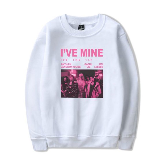 IVE MINE The 1st World Tour Merch Long Sleeve Hoodies Winter For Women/Men Crewneck Sweatshirt Streetwear Top